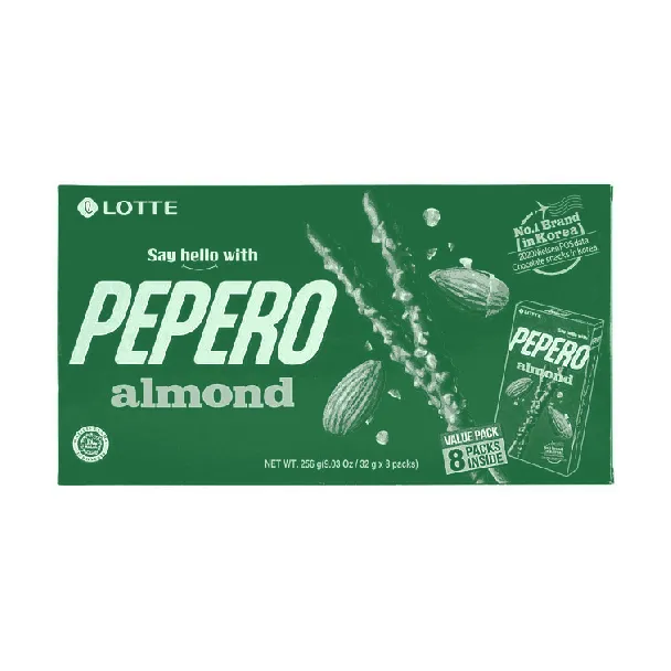 Pepero Chocolate Sticks,Almond+Crunchy+White Cookie+Original Flavor【4 Combo Packs 】【StrayKids Pick】【Packing May Vary】