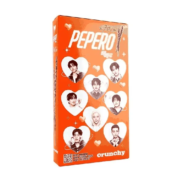 PEPERO Crunchy Chocolate Biscuit Stick, 【8 packs in 1 box】11oz【Stray Kids Pick】【Packing May Vary】