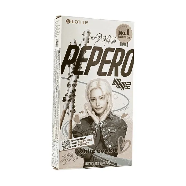 PEPERO White Chocolate Cookie Sticks 1.13 oz【Stray Kids Pick】【Packing May Vary】