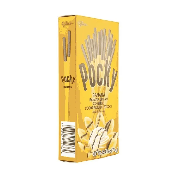 Pocky Chocolate Banana Cream Cookie Sticks , 2.47oz
