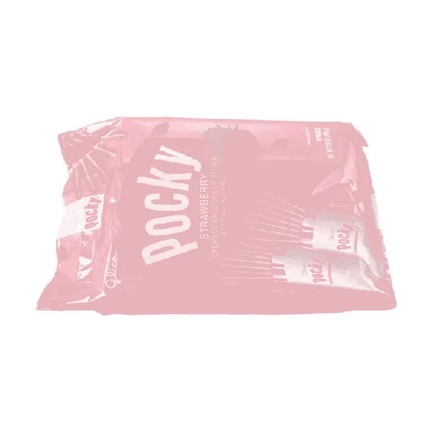 Pocky Strawberry Cream Covered Biscuit Sticks,Family Pack 9 Packs 3.81 oz