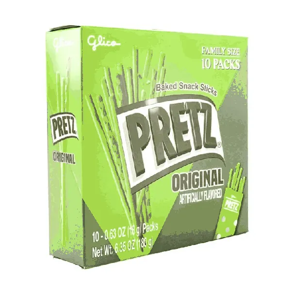 Pretz Baked Pretzel Biscuits Sticks, Original Flavor,10 Bags, 6.35oz