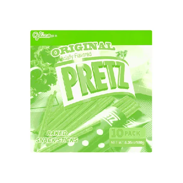 Pretz Baked Pretzel Biscuits Sticks, Original Flavor,10 Bags, 6.35oz