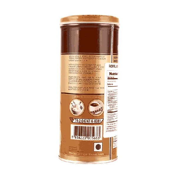 Royal Wafer Stick With Cappuccino Cream 4.4 oz【Thailand Trendy】