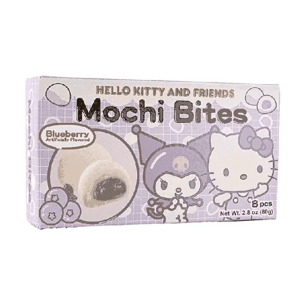 Sanrio Hello Kitty Kuromi Mochi Bites Blueberry Flavor 2.82oz