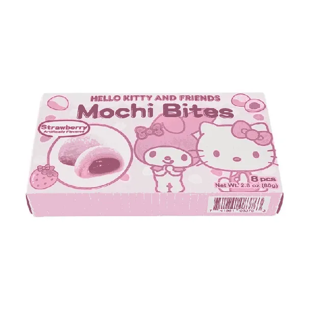 Sanrio Hello Kitty My Melody Mochi Bites Strawberry Flavor 2.82oz