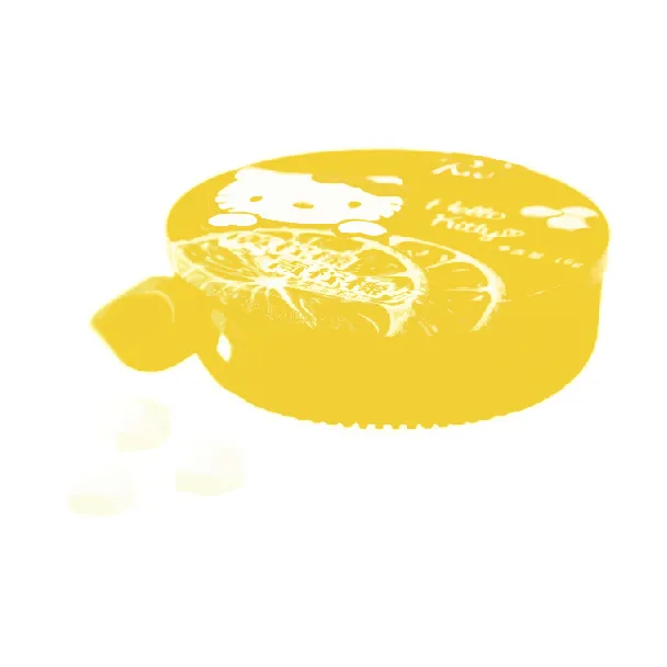 Sanrio Hello Kitty Sugar Free Mint Candy, Double Lemon Flavor ,0.56 oz