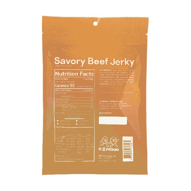 Savory Beef Jerky,Premium Thick-Cut Beef, Original+Spicy Flavor, 3oz*2【2 Combo Packs】【Low Calories,Gourmet Protein Fuel】