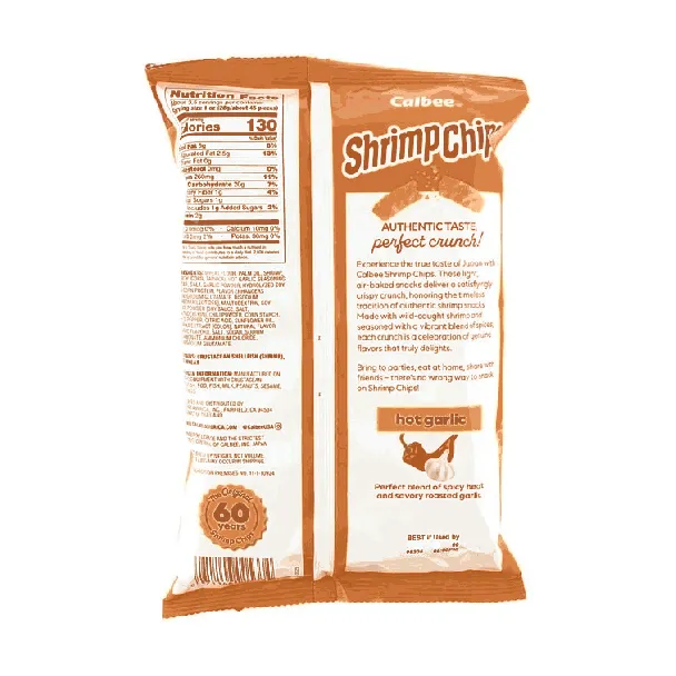 Shrimp Chips Hot Garlic Flavor, 3.3oz