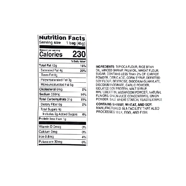 Shrimp Flavored Chips 1.58 oz