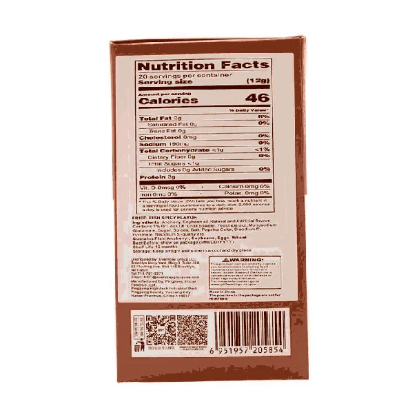 Spicy Anchovies - Sichuan Seafood Snack, 20 Packs, 8.46oz