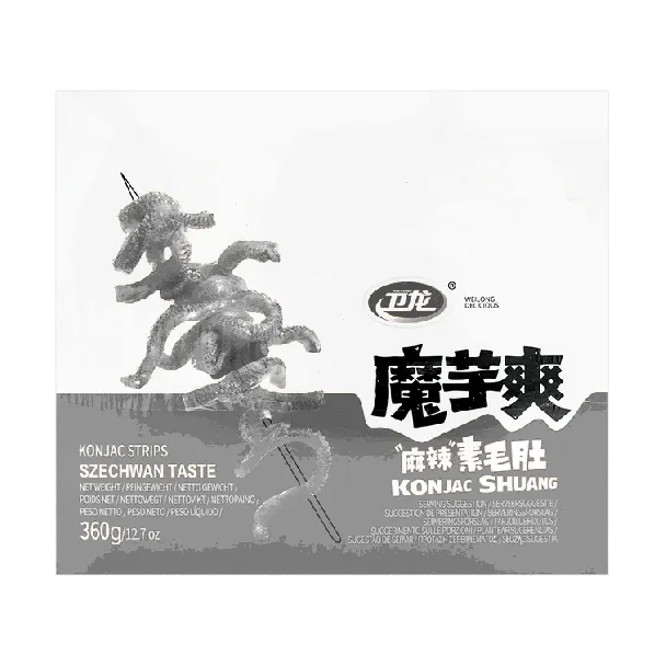 Spicy Sichuan Mala Vegetarian Tripe,Konjac Snacks, 12.7oz