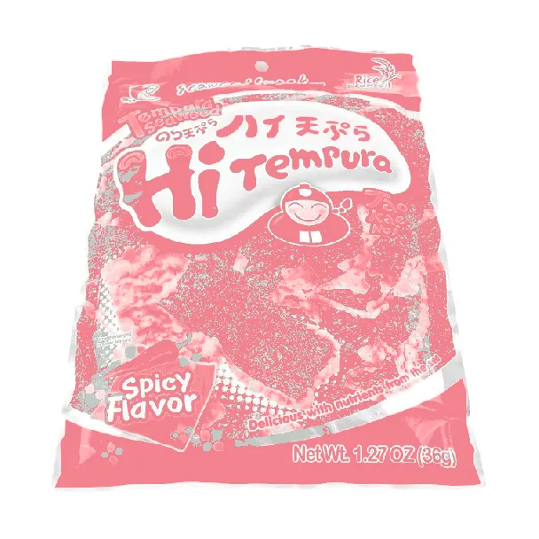 Super Crispy Grilled Tempura Seaweed,Hot Spicy Flavor, 1.41 oz