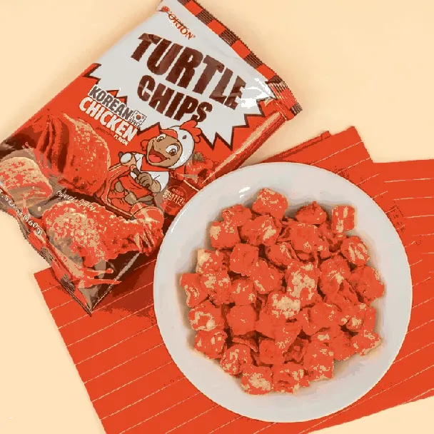 Turtle Chips Korean Chicken Sweet&Spicy Flavor,5.6 oz 【New Flavor】【 Yami Exclusive】