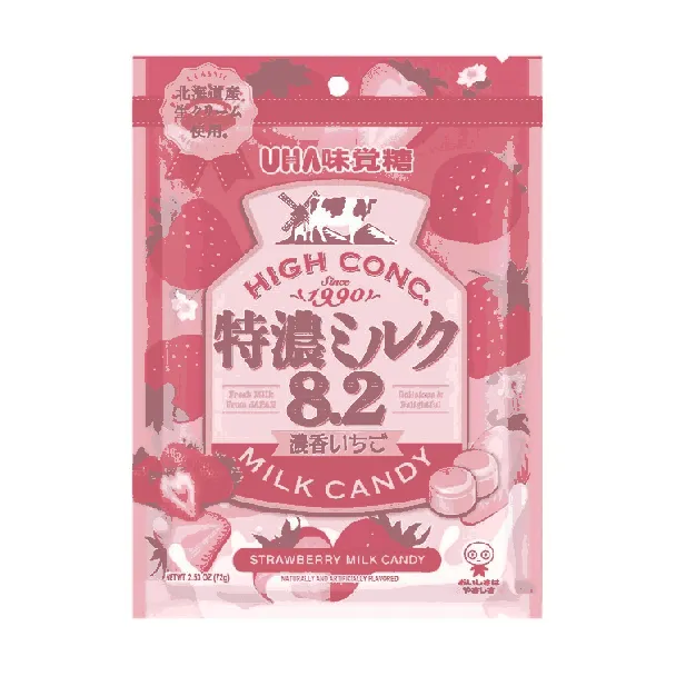 Uha Mikakuto Hign Conc Milk Candy Strawberry Flavor 2.53 oz