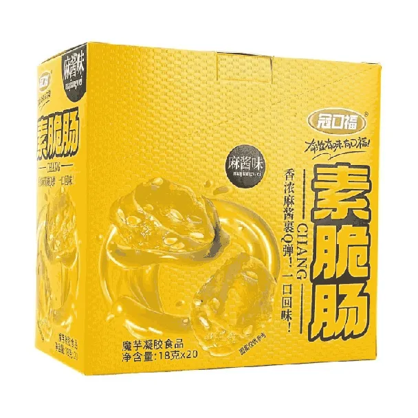 Vegetarian Crispy Konjac Sausage Sesame Paste Flavor 20bags 12.69 oz
